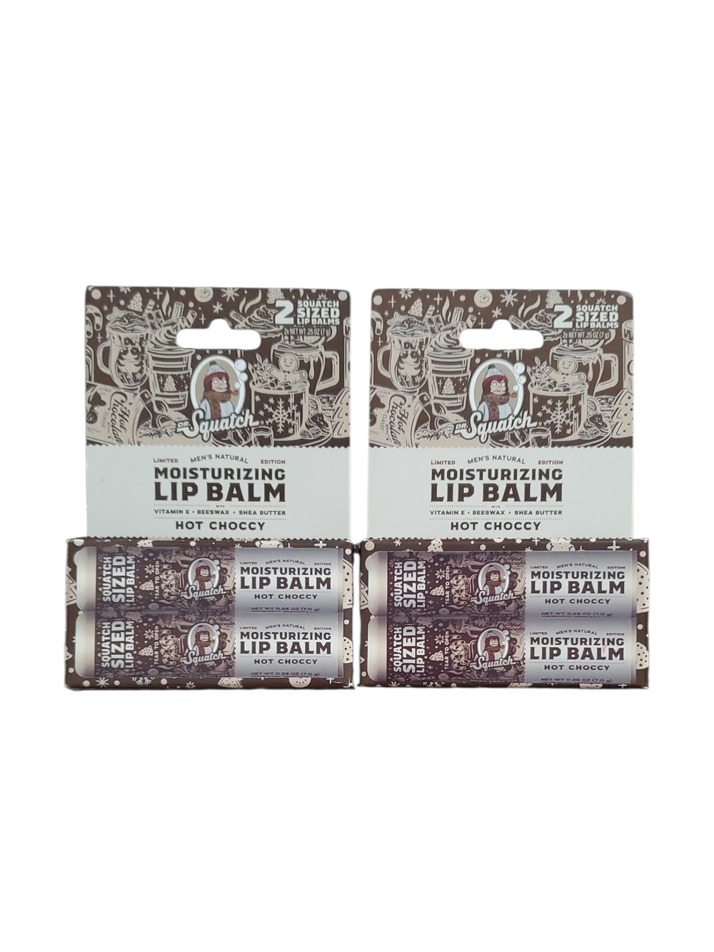 (2) Squatch Moisturizing Lip Balm - Hot Choccy